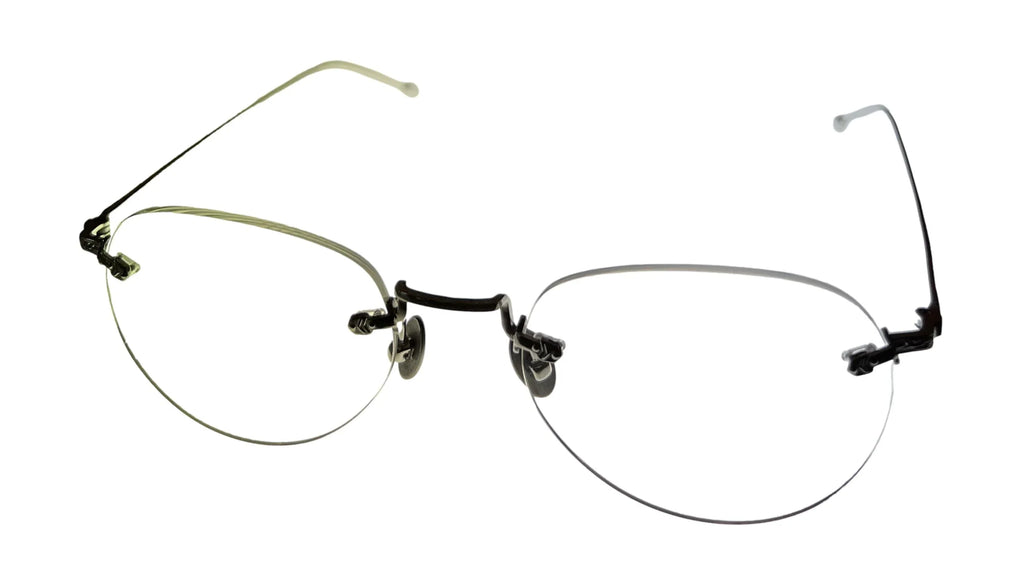 Metal Frame Varvatos Mens Round Rimless Eyewear John 53mm Silver V170.