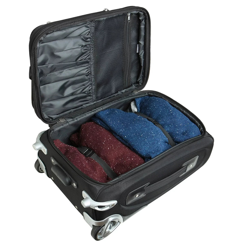 Suitcase Black Rolling Softside 21" MOJO Philadelphia Carry-On Eagles