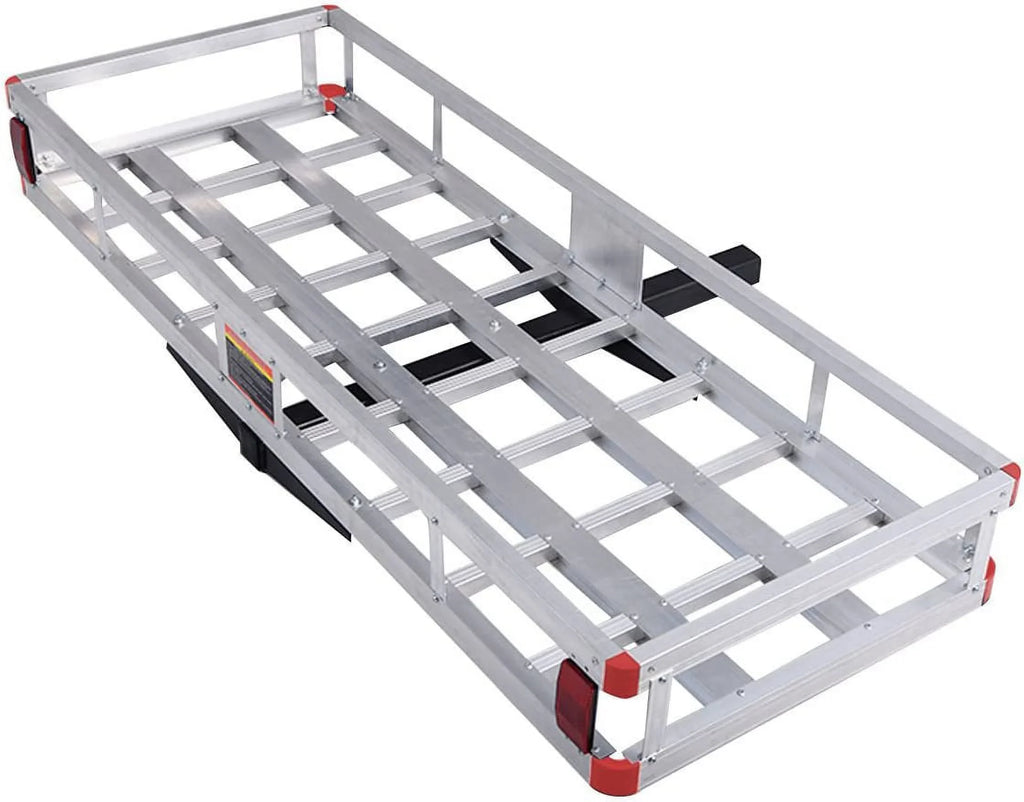 Receiver, x Vehicle Cargo Luggage Basket Car, Rack, Mount Carrier Hitch Trailer Capacity Cargo 7” 60” 22” x SUV, Fits 2” Aluminum for 500LBS Truck,