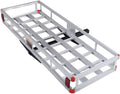 Receiver, x Vehicle Cargo Luggage Basket Car, Rack, Mount Carrier Hitch Trailer Capacity Cargo 7” 60” 22” x SUV, Fits 2” Aluminum for 500LBS Truck,