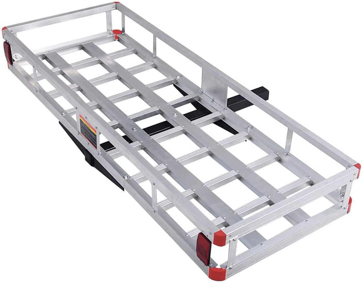 Receiver, x Vehicle Cargo Luggage Basket Car, Rack, Mount Carrier Hitch Trailer Capacity Cargo 7” 60” 22” x SUV, Fits 2” Aluminum for 500LBS Truck,