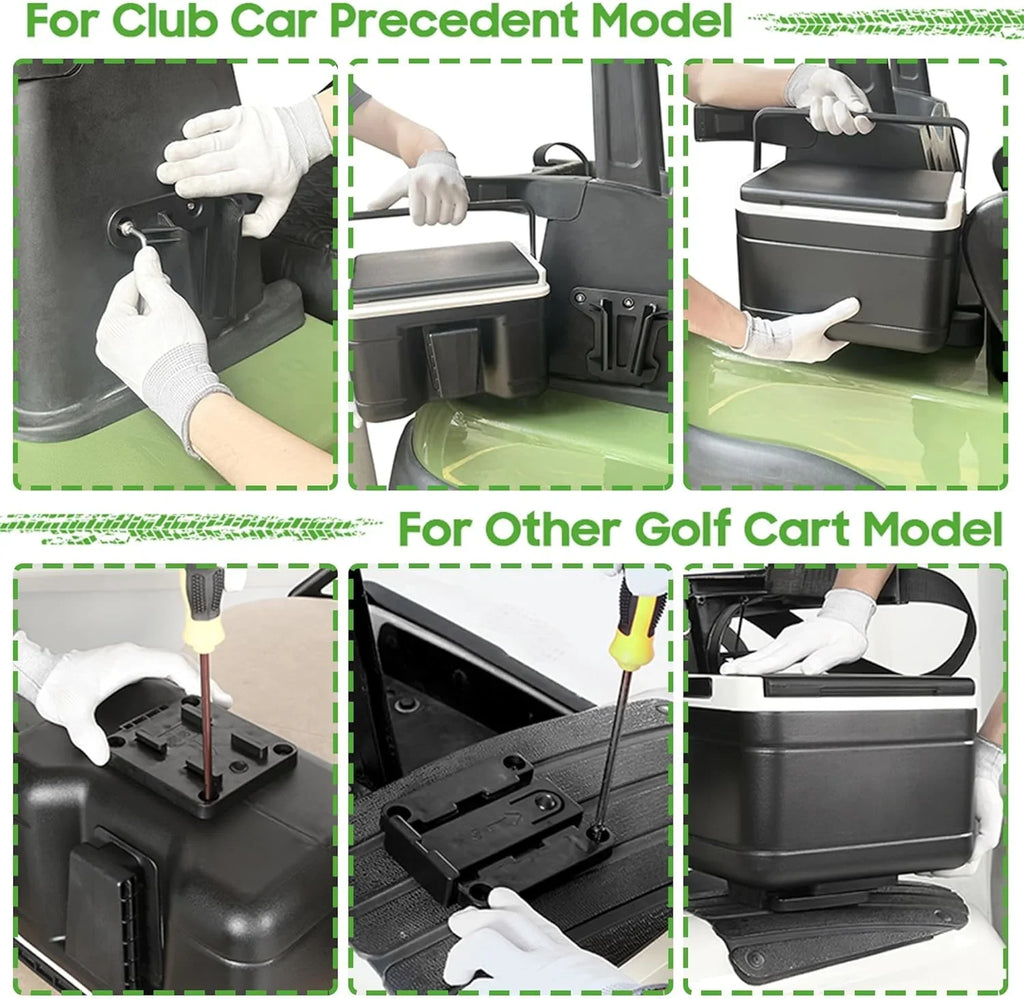 Golf with 102588101 Car Chest 103886801 Cart 10L0L Kit 48H Mounting Golf Cooling Universal Bracket for Yamaha, Fits Caddy EZGO,Club Cooler Ice Cart and Portable