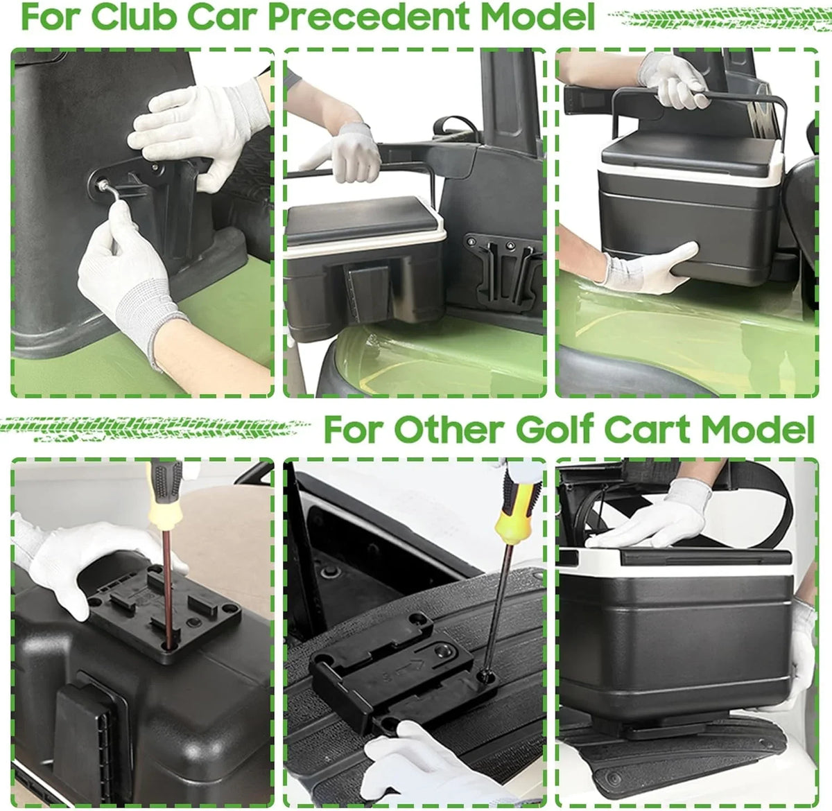 Golf with 102588101 Car Chest 103886801 Cart 10L0L Kit 48H Mounting Golf Cooling Universal Bracket for Yamaha, Fits Caddy EZGO,Club Cooler Ice Cart and Portable
