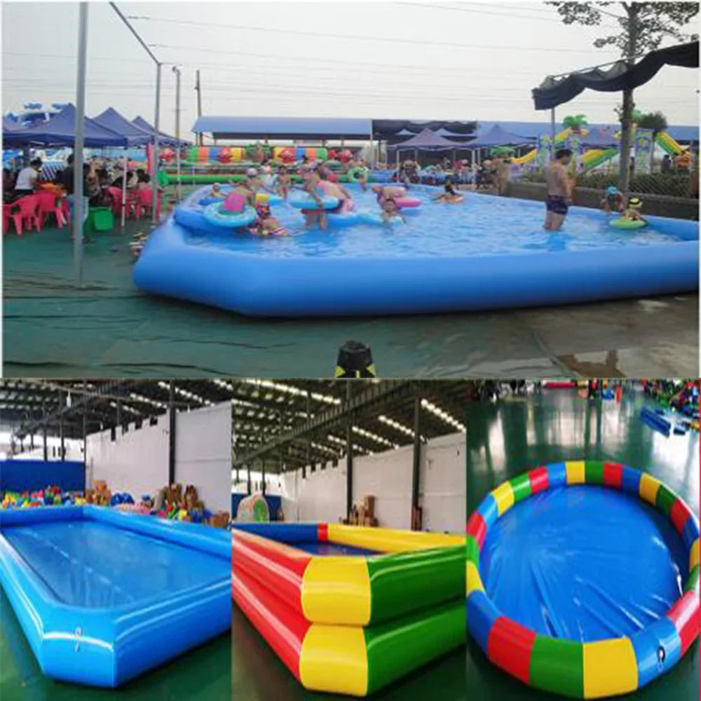for 7*7*0.55m Blower Techtongda Swimming Family Ball liquid Walking Pool Blue with Inflatable