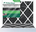 AC Pleated Air Activated with 8 Odor MERV Eliminator 14x18x1 HVAC Filterbuy (5-Pack) Carbon Furnace Filters