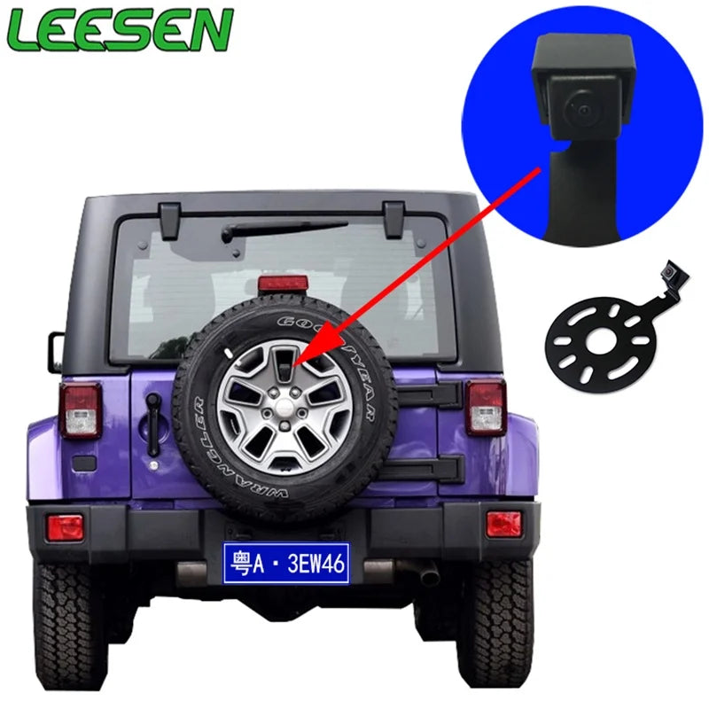 Tire Spare Jeep Backup Backup For Camera View ° Rear 170 2007-2017 Wrangler Bracket TOOL1SHOoo JK's