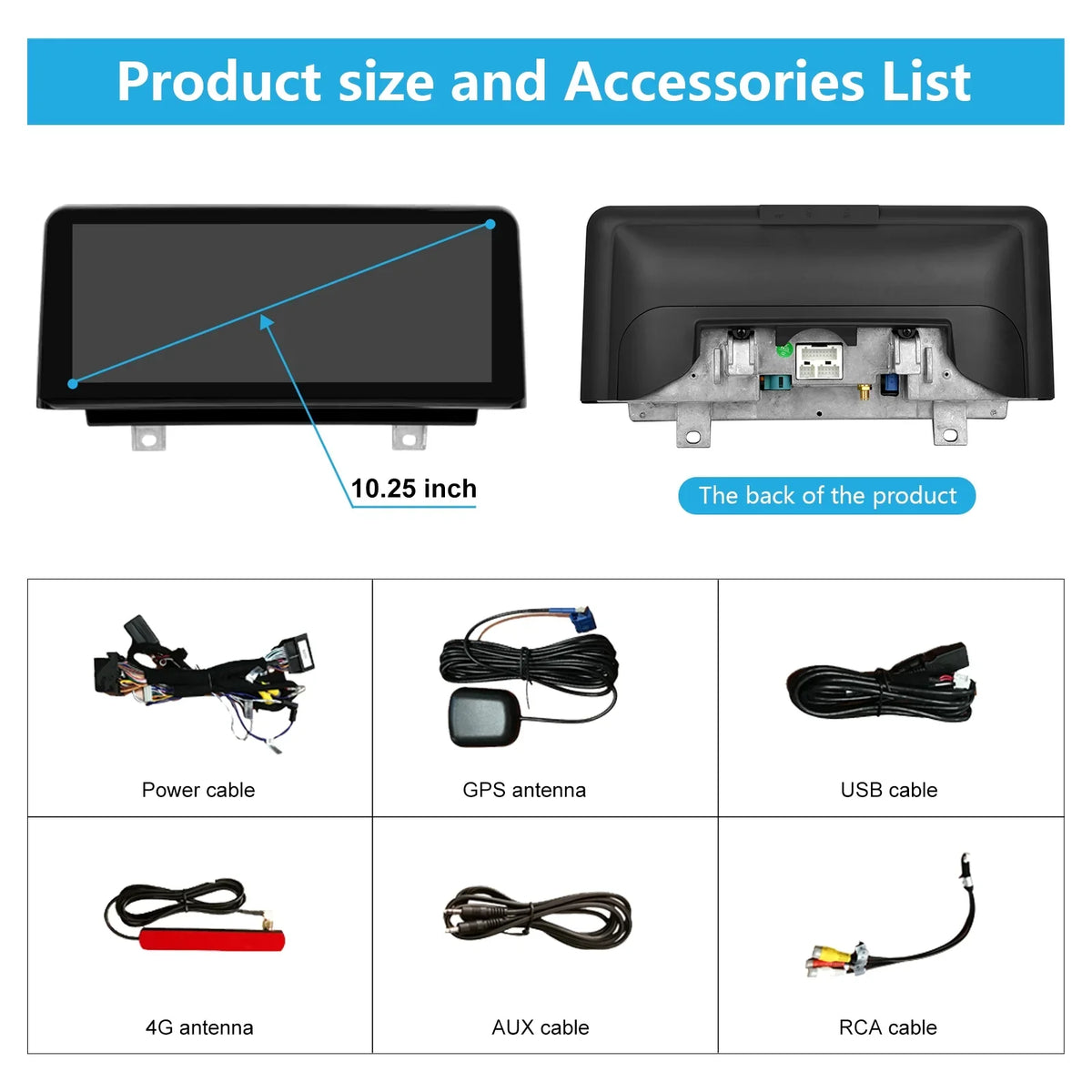 3/4 Carplay, F30/F31/F34/F35/F32/F33/F36 13 Multimedia Radio Mirrorlink, + Touchscreen Android 8G Road 2013-2016 Android Car Top Series for Radio with Car Inch Supports NBT, 256G Auto, 10.25