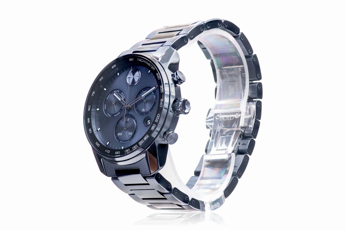 Bold Verso Men's Watch Dial Blue Movado