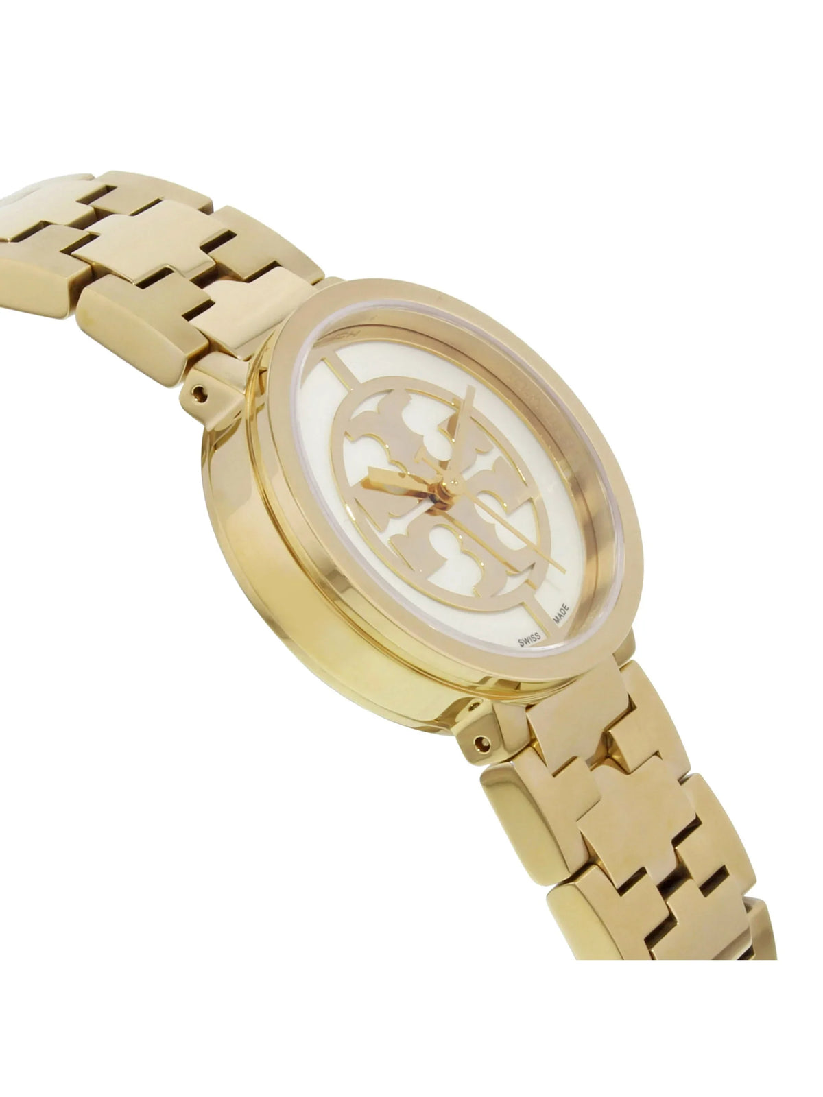 21mm Burch Gold Tone (Good) Tory Watch Reva Ladies Pre-Owned Steel Quartz TRB4030 Stainless
