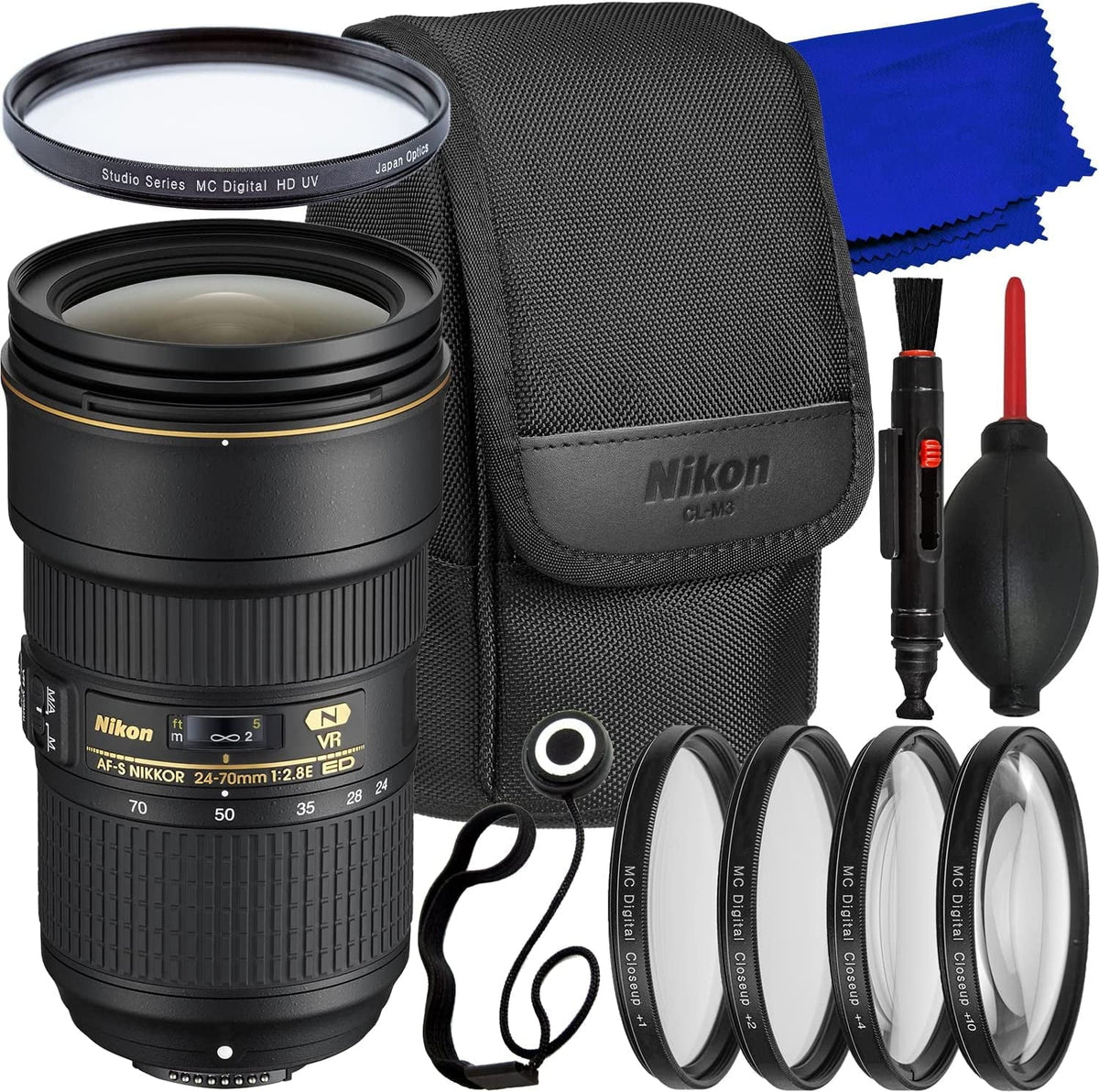 Accessory VR Nikon f/2.8E ED Bundle 7PC - 24-70mm AF-S Lens NIKKOR 20052