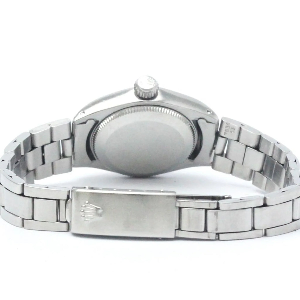 Steel Gold Pre-Owned 6719 Vintage BF565449 White Oyster Perpetual Ladies Watch (Fair)