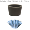 Foam Shop-Vac 3 Paper Disc Filter Filter- Disc 901-07-62 Paper 12 +