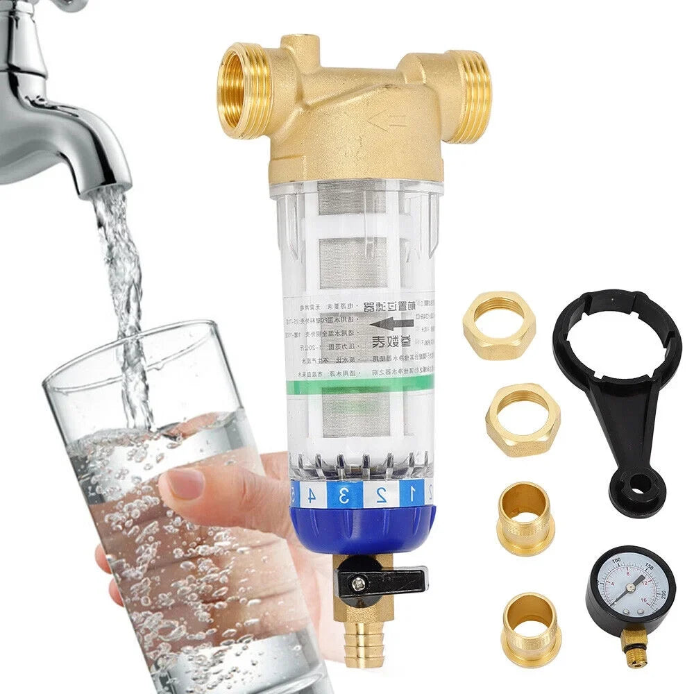 Mesh System 3/4" 50℃ Inch Sediment Down liquid Filter Reusable Spin liquid Filter