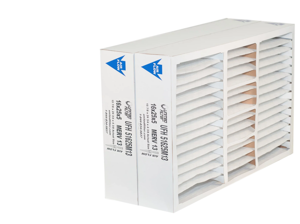 2 13 Air 16x25x5 Free Honeywell Replacement MERV of Filter Furnace Shipping Case