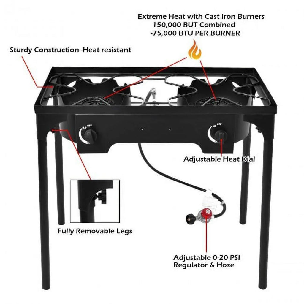 exterior Burner Stove cooking BBQ - Grill experience! your 26.0 exterior Double - Elevate