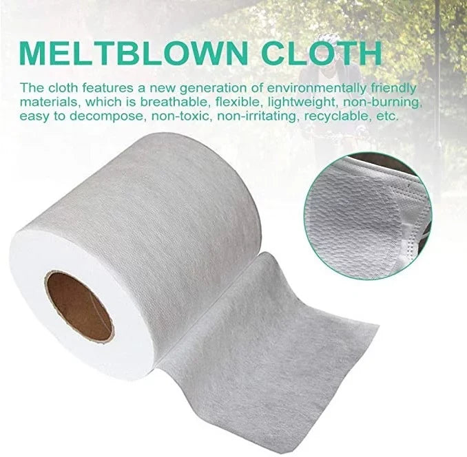 Cloth Craft Fabric 5/10/20M/30M/50M/100M Nonwoven Mouth DIY Face Interlining Filter Meltblown