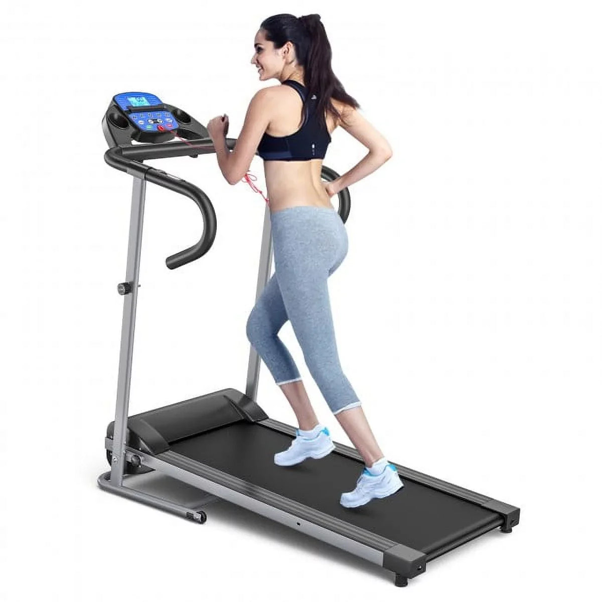 Rate LCD Sensor and Electric Treadmill Heart with Display Foldable