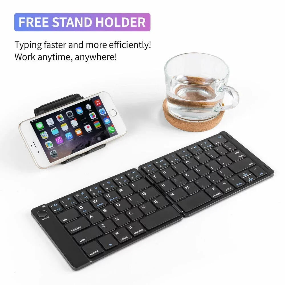 Bluetooth Phones PC Foldable Android Mac Mini for Keyboard iPhone Keyboard iPad Universal Tablet Wireless