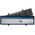 with Cam Voice Built-in GPS Control Cam- Rear UHD Mirror Front 12" and Mirror and 5MP Vantop Dash Dash H812
