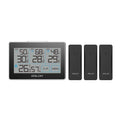 Real-Time with Distance Max Stand Temperature - 262 3 and LCD, Humidity Meter climate with BALDR and Hanging Slot, Built-in Tracker Touchscreen, Sensors, ft Wireless Station Remote Digital Black