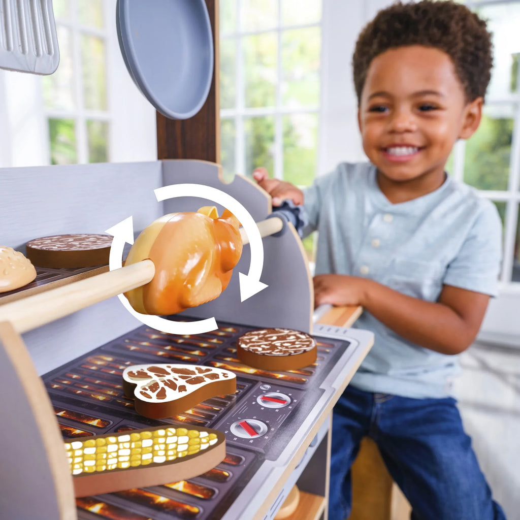 Food KidKraft Wooden with liquid-Reveal & & Grill Reveal Spin 21 Play Accessories Kitchen &