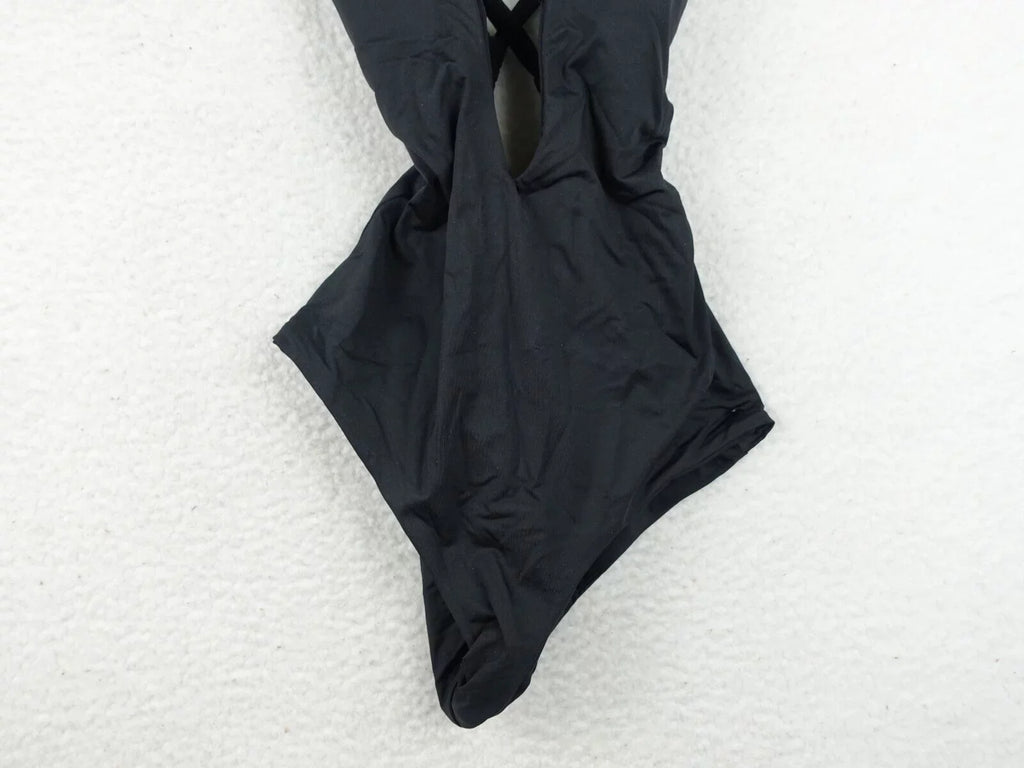 Swimsuit Skylar Rebecca One-Piece Plunge BECCA Virtue XS Black - - Color Code