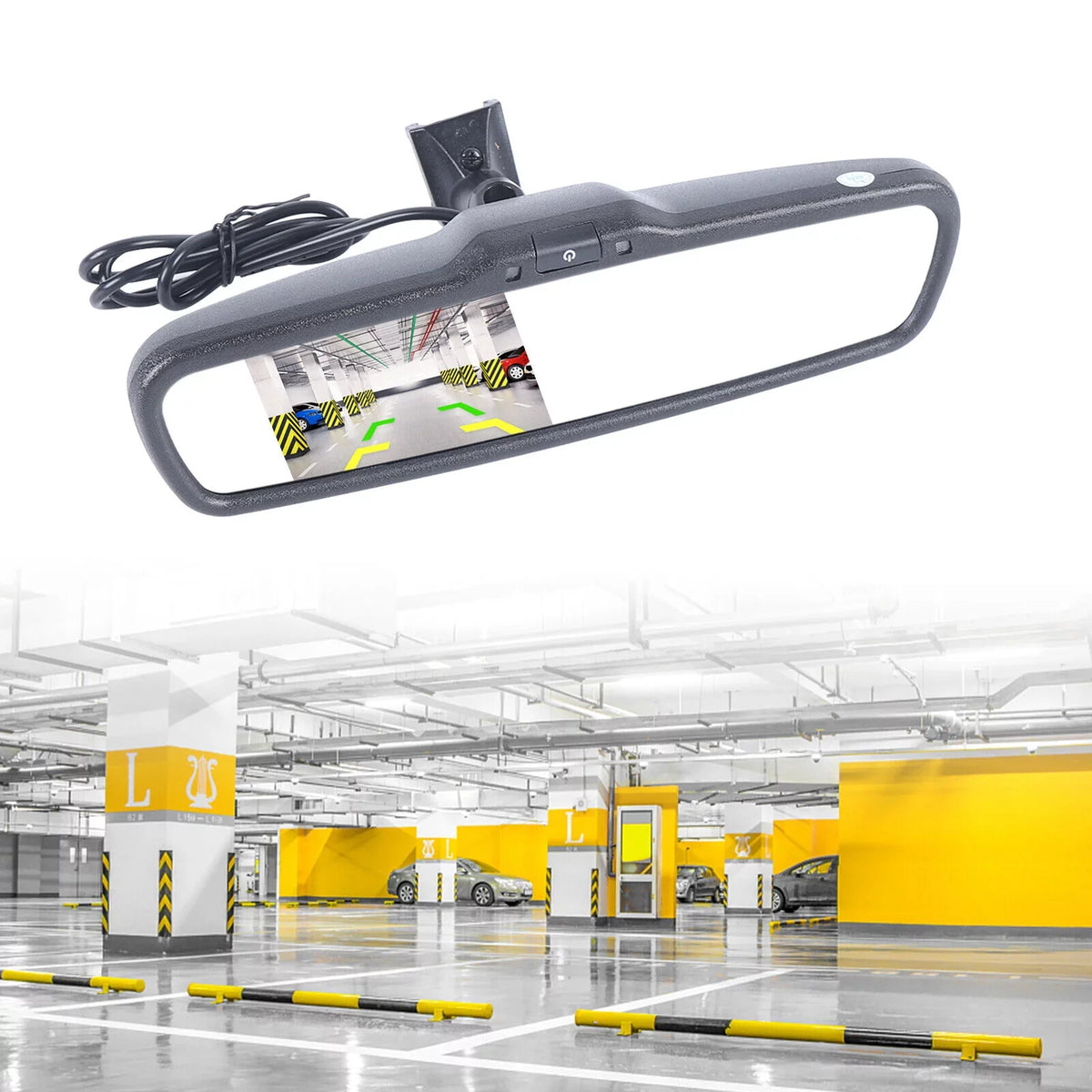 View Bracket Rear Resolution for System Mirror Camera Car Kit Backup SHZICMY HD 4.3" 800*480 with Monitor LCD