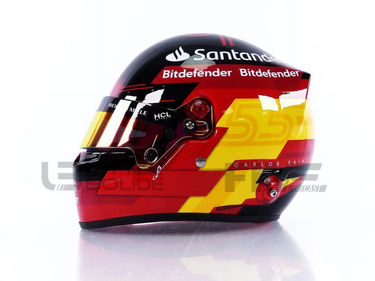 1/2 - Carlos HELMET MINI F1 2023 Jr Ferrari - Sainz CASQUE