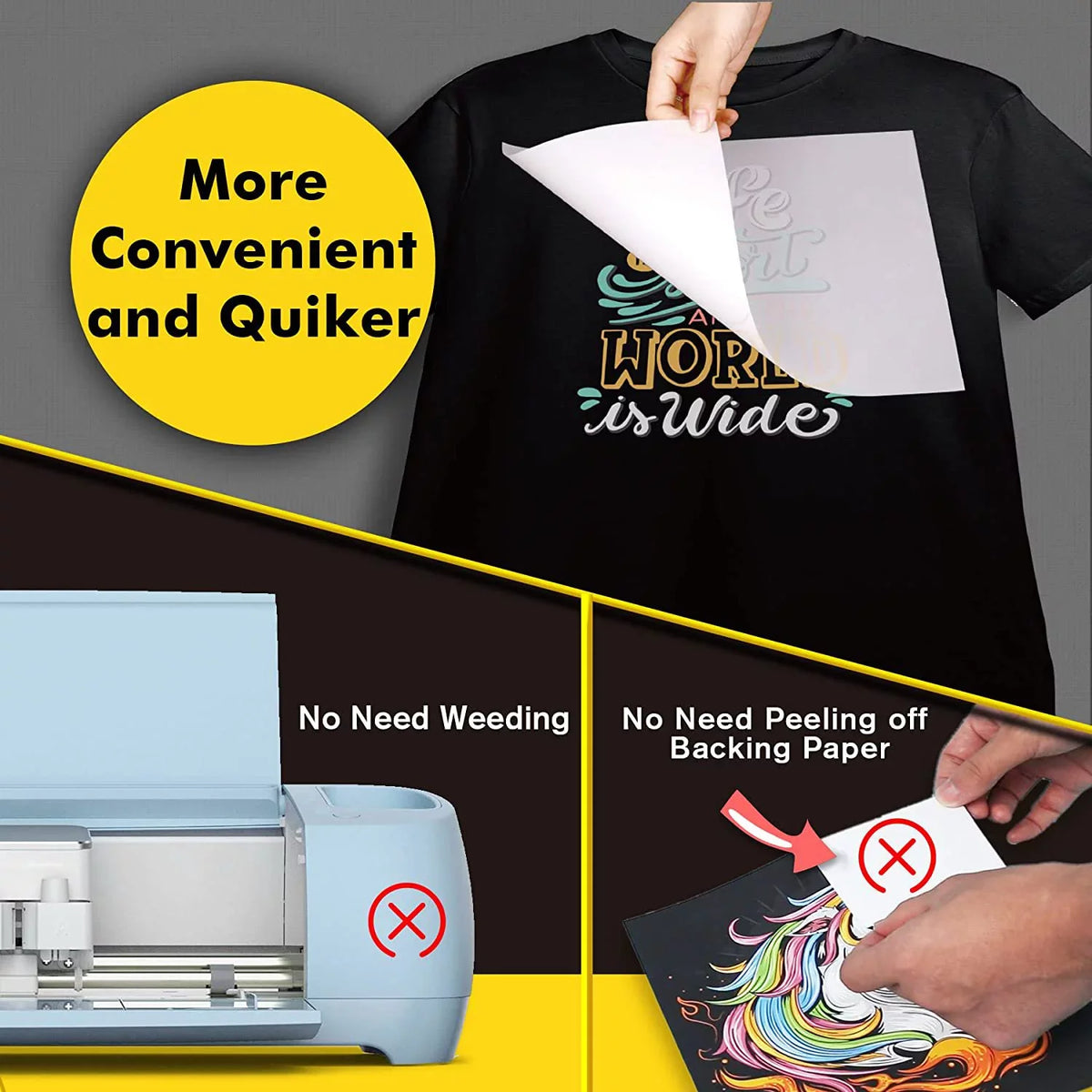 A3 Transfer Film Sublimation Fabrics Film and for - DTF Clear Heat Transfer A-SUB DTF Paper Powder 11.7"x16.5" Powder DTF Dark/Light Transfer Film for and Adhesive
