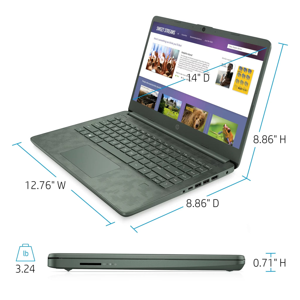 256GB Laptop SSD, Core HP CAMO Intel i5-1035G1, 8GB RAM, DIGI 14,