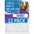 Comparable WICKED AIRX by Air 14x18x1 in to Furnace Made Pack Rating, of - FPR CLEAN - 2200 MERV & Filter MPR AIR. 13 9 FILTERS 1500 Filters 12 USA