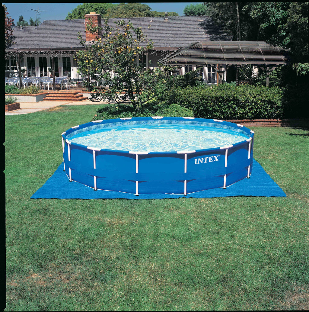 Above x Pump 48" Frame Ground Intex Metal 15' Pool with Filter