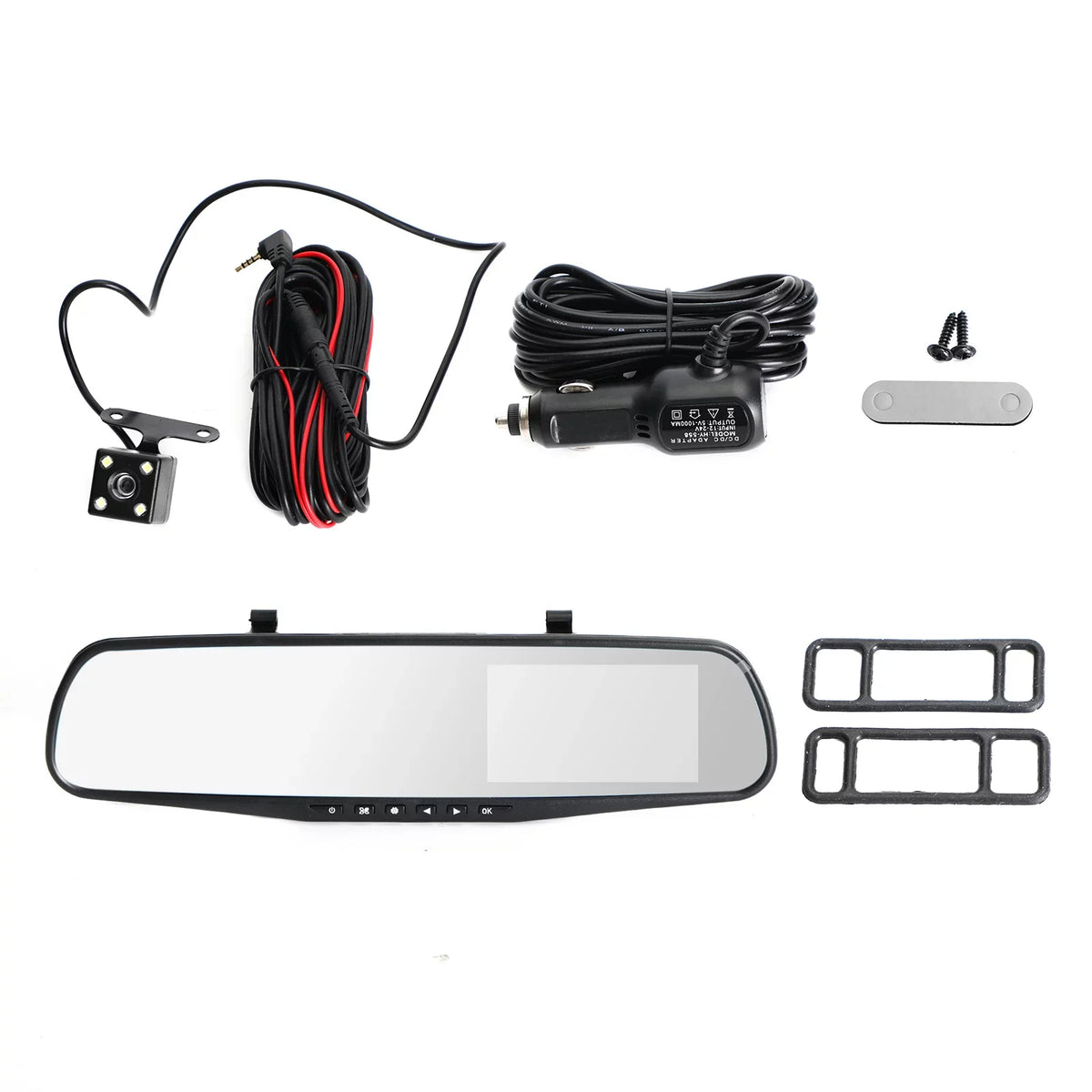 DVR Dash Video Rearview HD Mirror Rear Car 1080P Front Recorder Camera Cam Dual