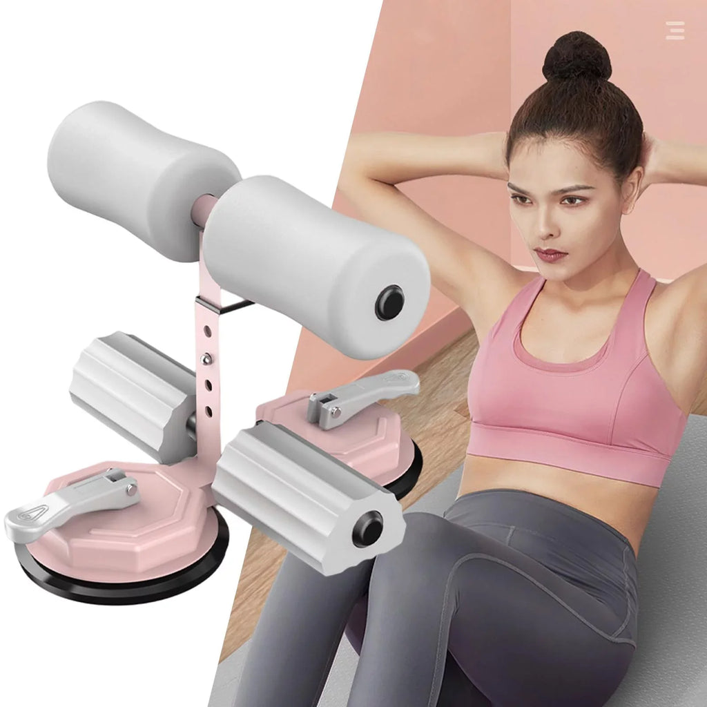 Cup - Abdominal Powerful Settings 3 Equipment Abs Gray Sitting Floor with Exercises Height Pink Suction Bar