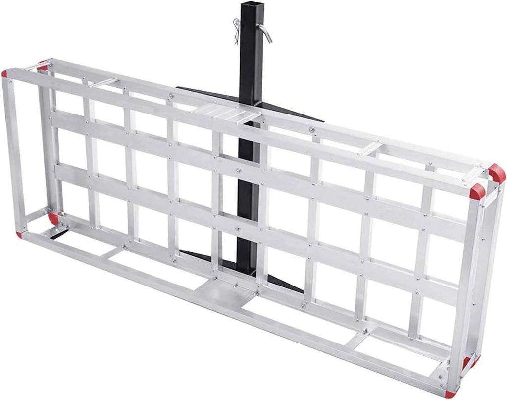 Receiver, x Vehicle Cargo Luggage Basket Car, Rack, Mount Carrier Hitch Trailer Capacity Cargo 7” 60” 22” x SUV, Fits 2” Aluminum for 500LBS Truck,