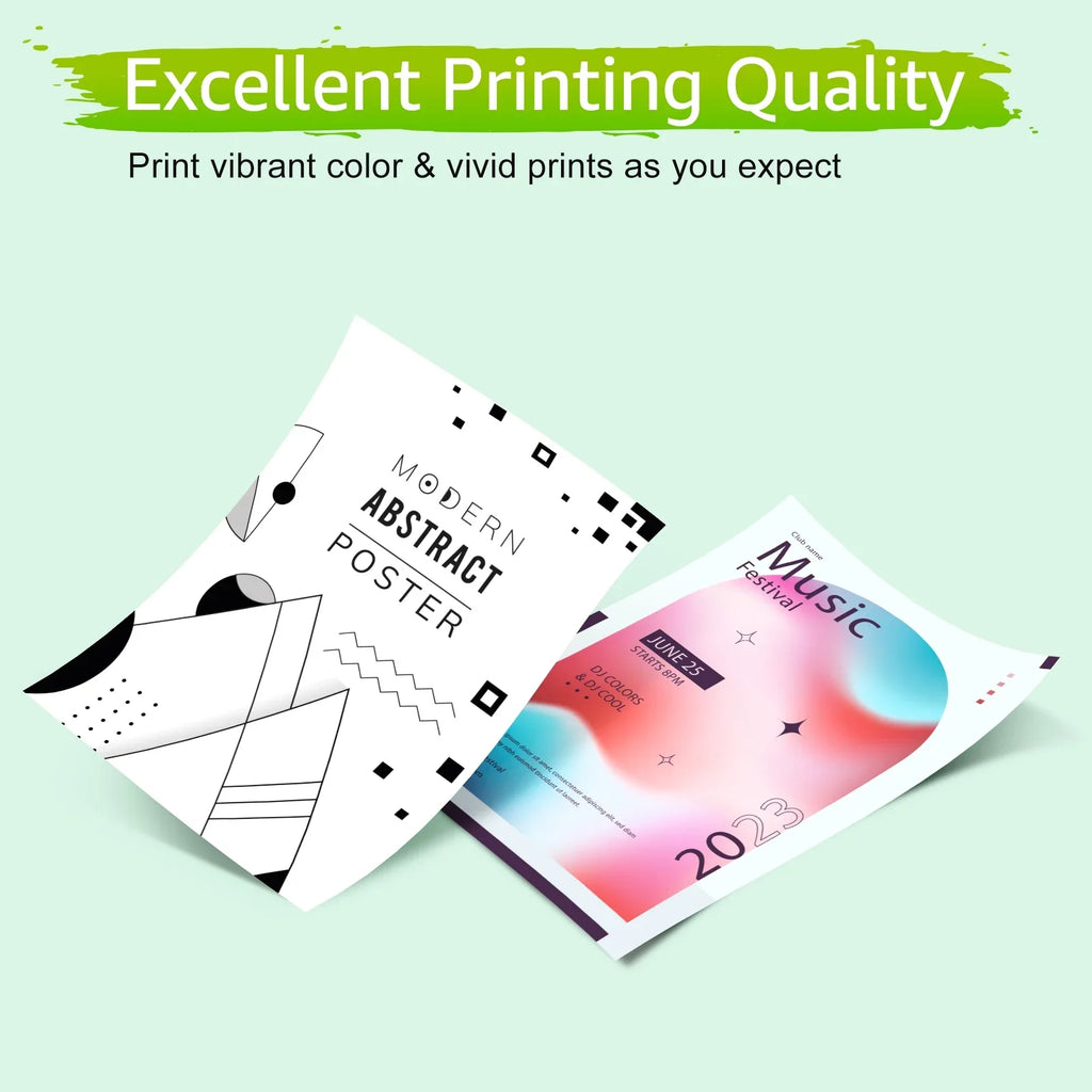 5540 Cartridges Ink (2 200 Tri-Color) 5740 5660 Replacement XL Compatible 62 62XL 8040 High with 7644 GREENCYCLE 7645 Yield OfficeJet 5640 Envy for 250 OfficeJet HP