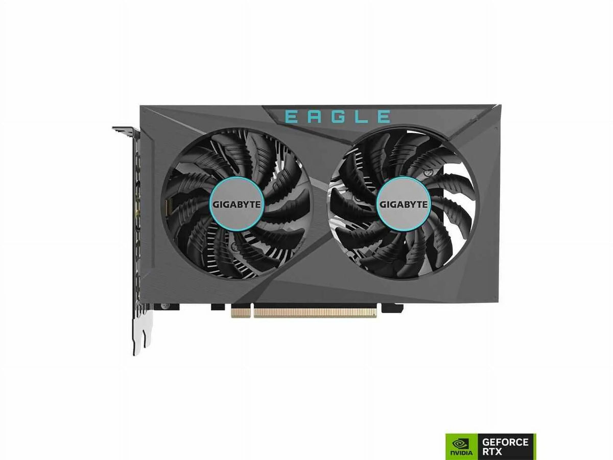 GIGABYTE Video Graphics Card GV-N3050EAGLE GDDR6, WINDFORCE GDDR6 GeForce OC Card, Fans, OC-6GD 6G 3050 2x RTX 6GB EAGLE 96-bit