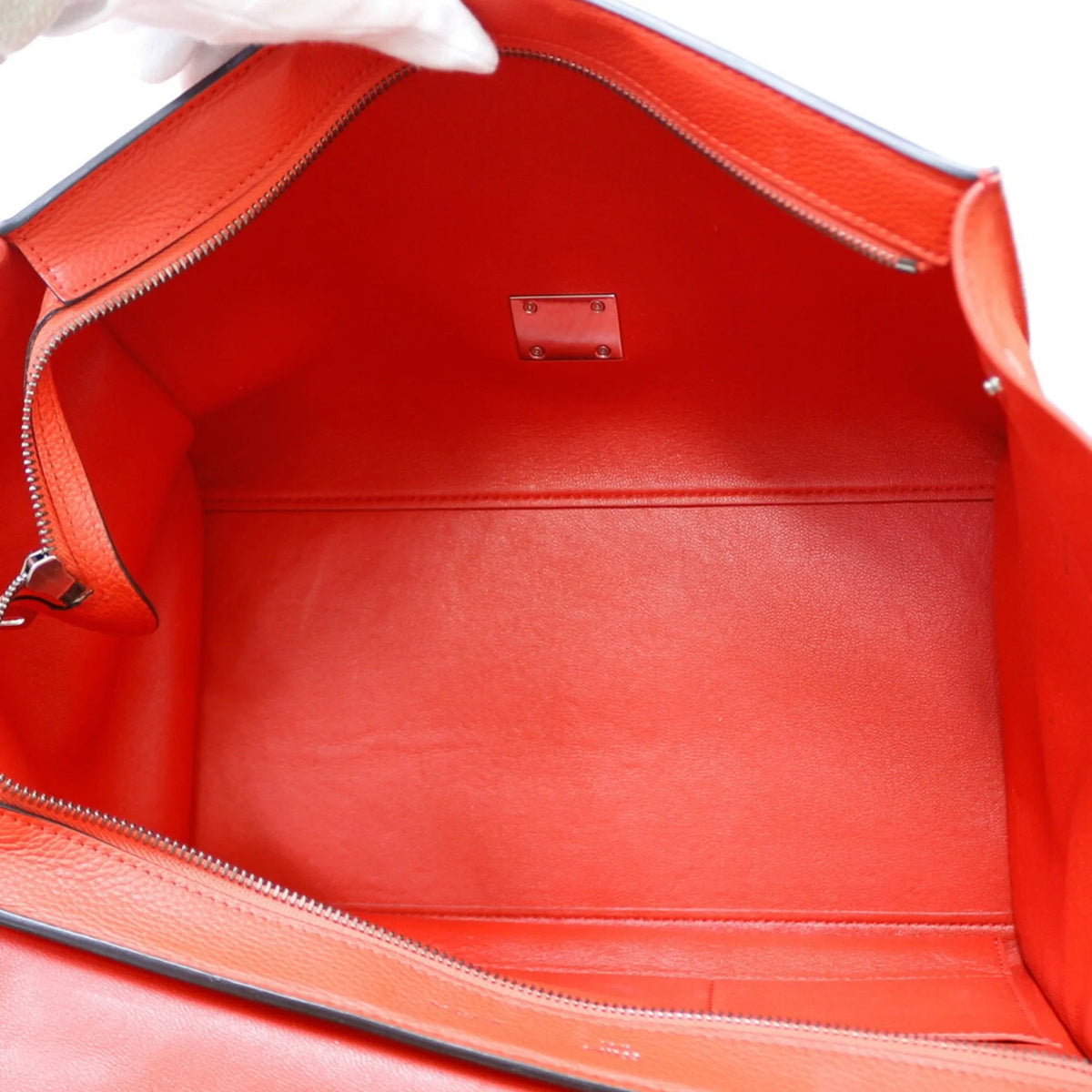 Orange (Fair) CELINE Pre-Owned Leather Celine Women's Trapeze Handbag