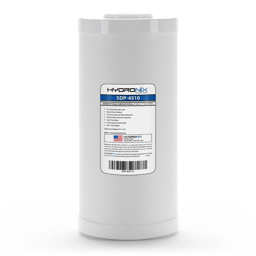 4.5" Cartridge - Dual x Radial 10" Flow Pack 2 SDP-4510 Purpose Hydronix