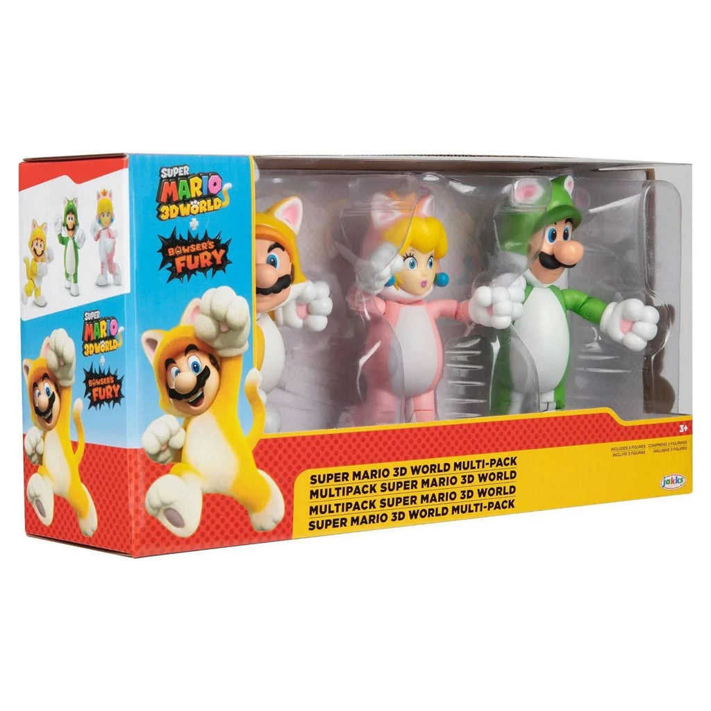 World Pack Figure Luigi Mario Mario Cat Fury Toy Multi Peach 3D Super Browsers