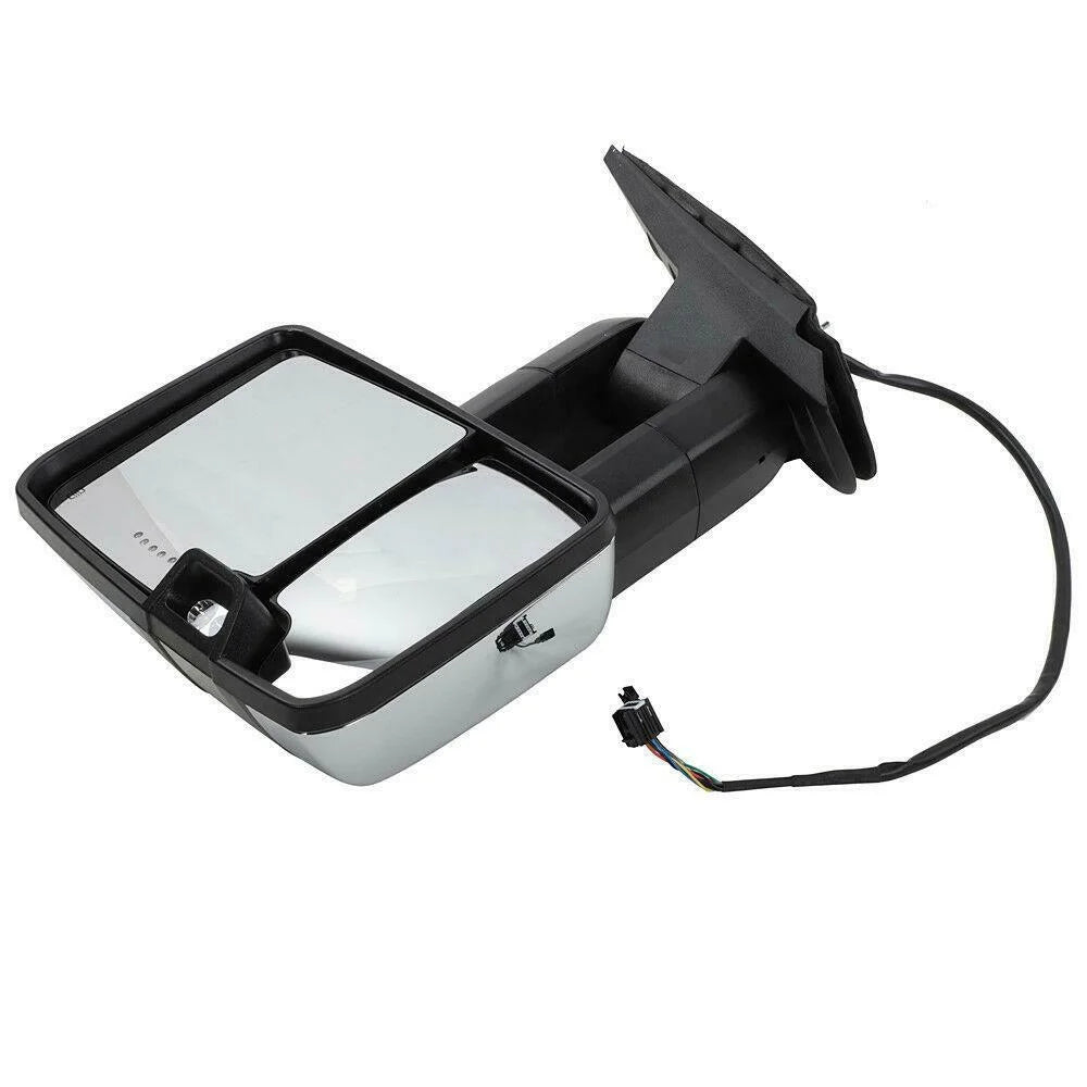 Heated Mirrors Signal&Backup Chrome Led Chevrolet For Towing Power Gmc Lamp