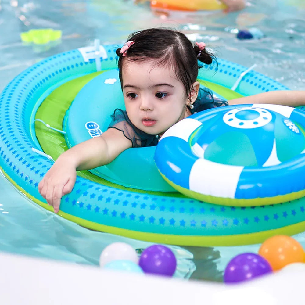 Boys 6-48 for Float Bottom Float Girls Seat Toddler Swim Float Inflatable Ring Pool with Detachable Float Months Pool Upper Swimming Float