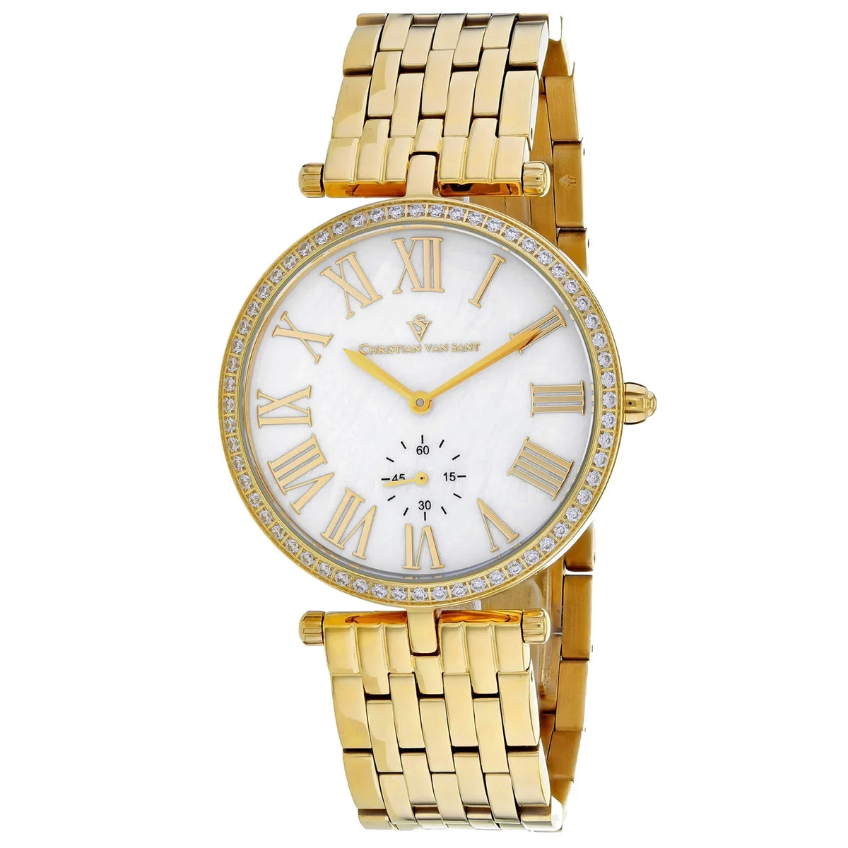 '- Mother Dial Women's Van CV0292 Christian Sant of Watch pearl Hush