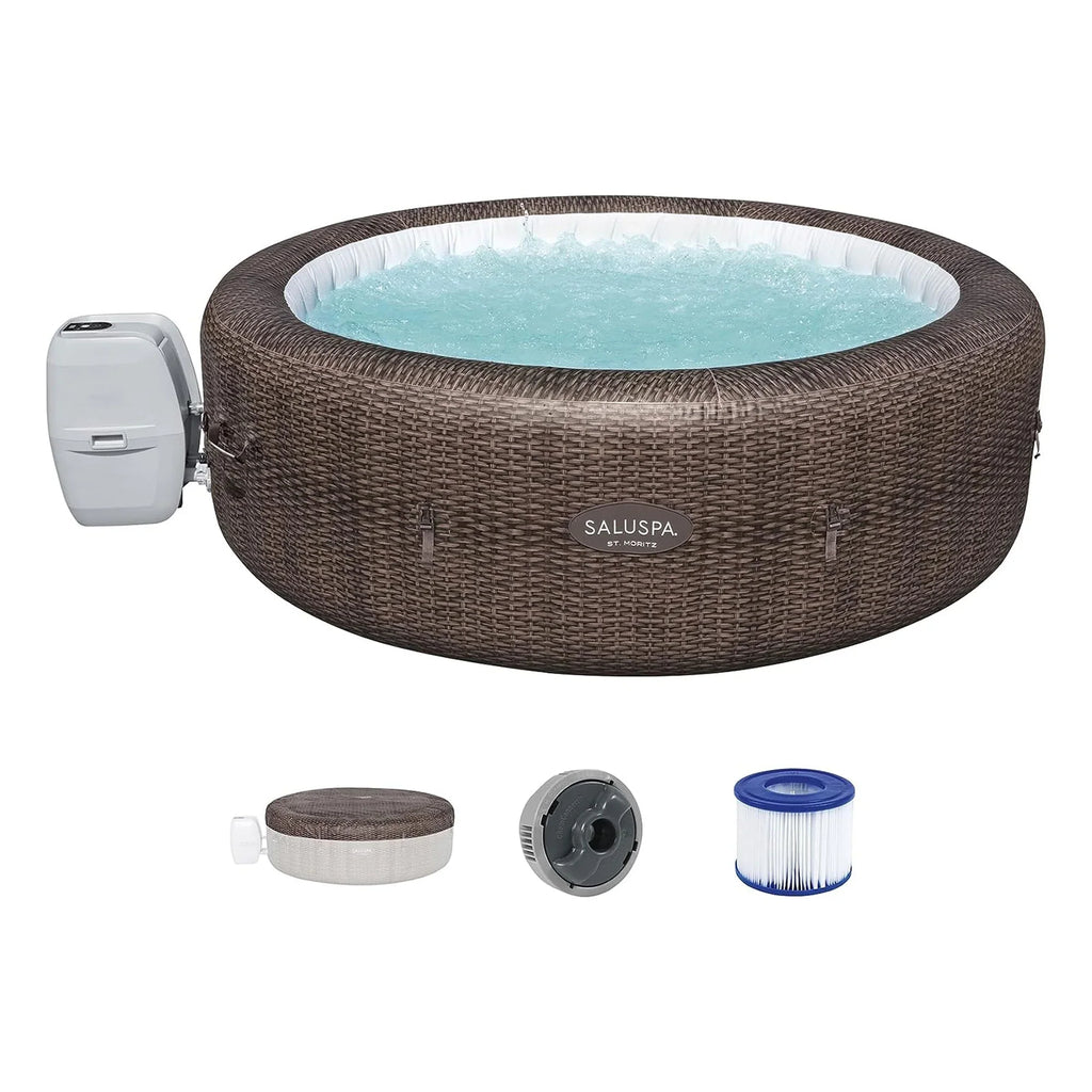 4 SaluSpa & Headrest St Bestway 4 Spa Hot w/Set Seat Pillows Moritz Tub of