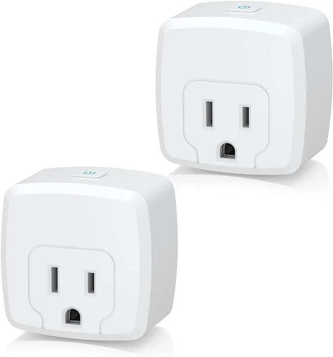 Smart with Mini Home No Control Certified, 2.4G Works HBN Only, with Required, ETL Function, Outlet Remote Hub Assistant, 15A, WiFi Alexa, Smart Plug WiFi 2-Pack Timer