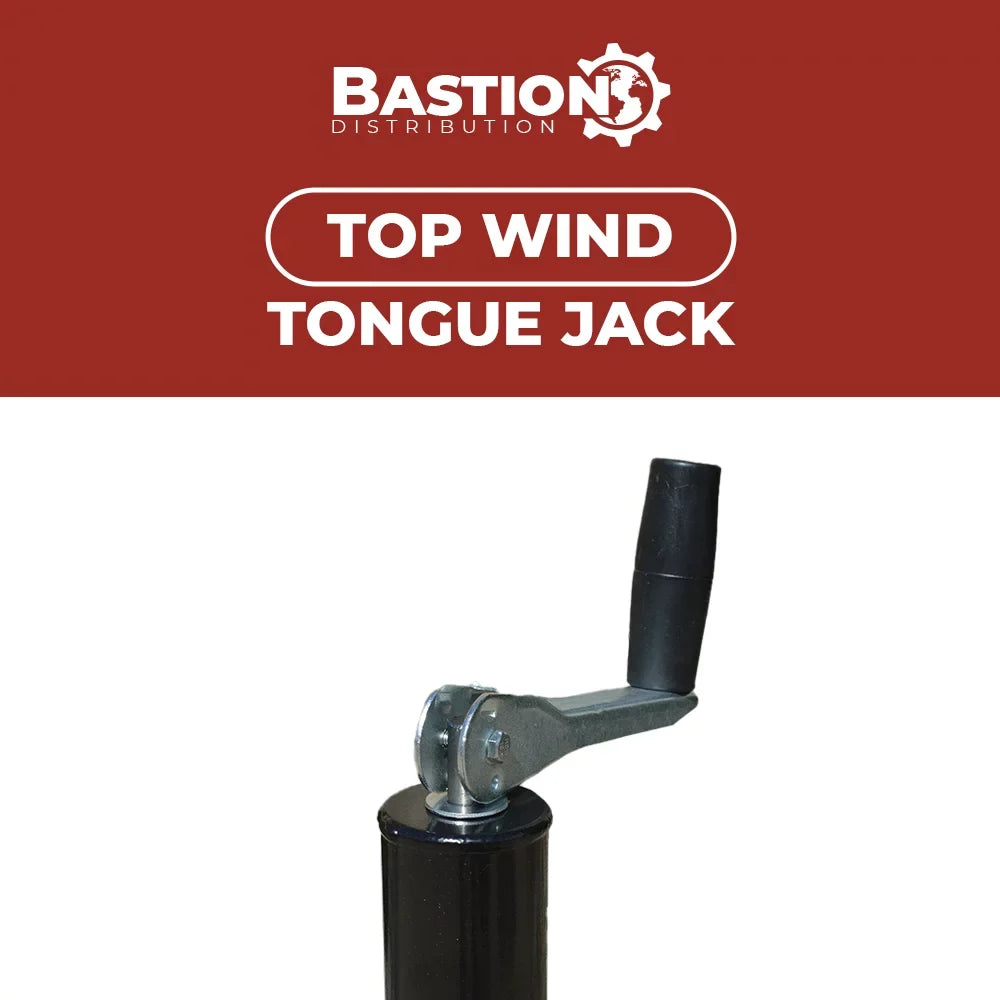 4/5" Distribution Travel Footpad | a Bastion | Capacity Jack BJ-5000TW-1 5000lb 14 Top-Wind Trailer with |