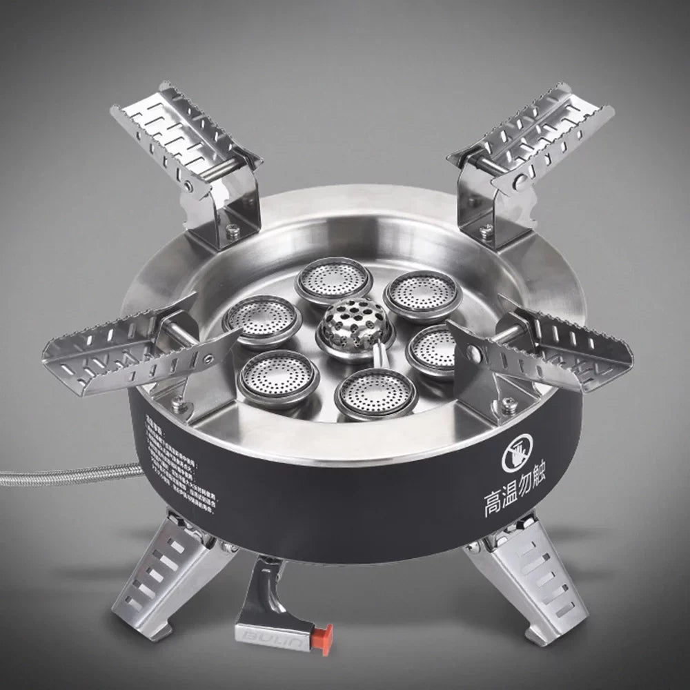High Backpacking Seven 18000W Stove, Stove, Collapsible Traveling core Windproof Hiking Stove, Dcenta Camping Gas Fishing