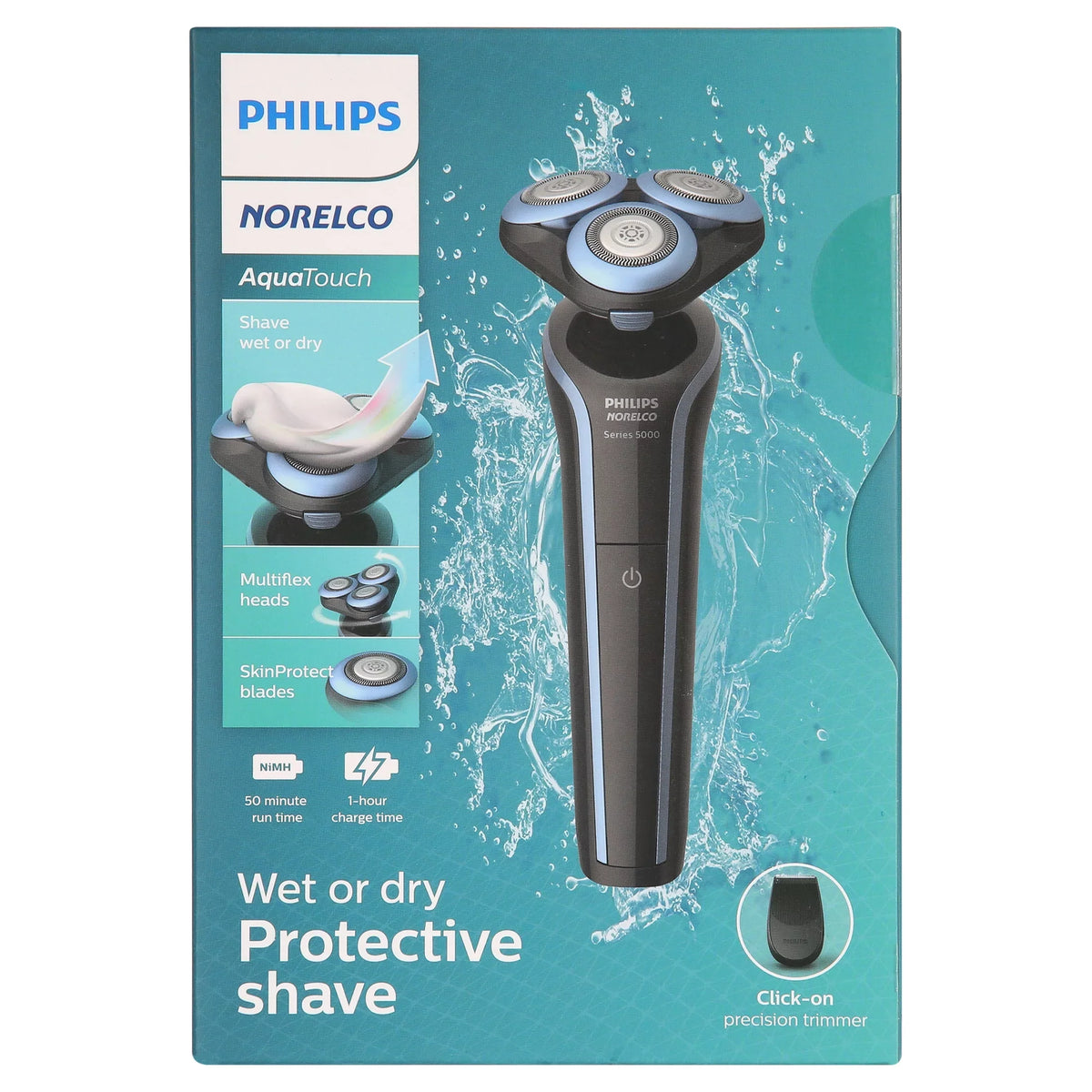Electric 5000 Shaver Dry Wet Rechargeable Trimmer Men Philips Norelco Series Beard for Cordless