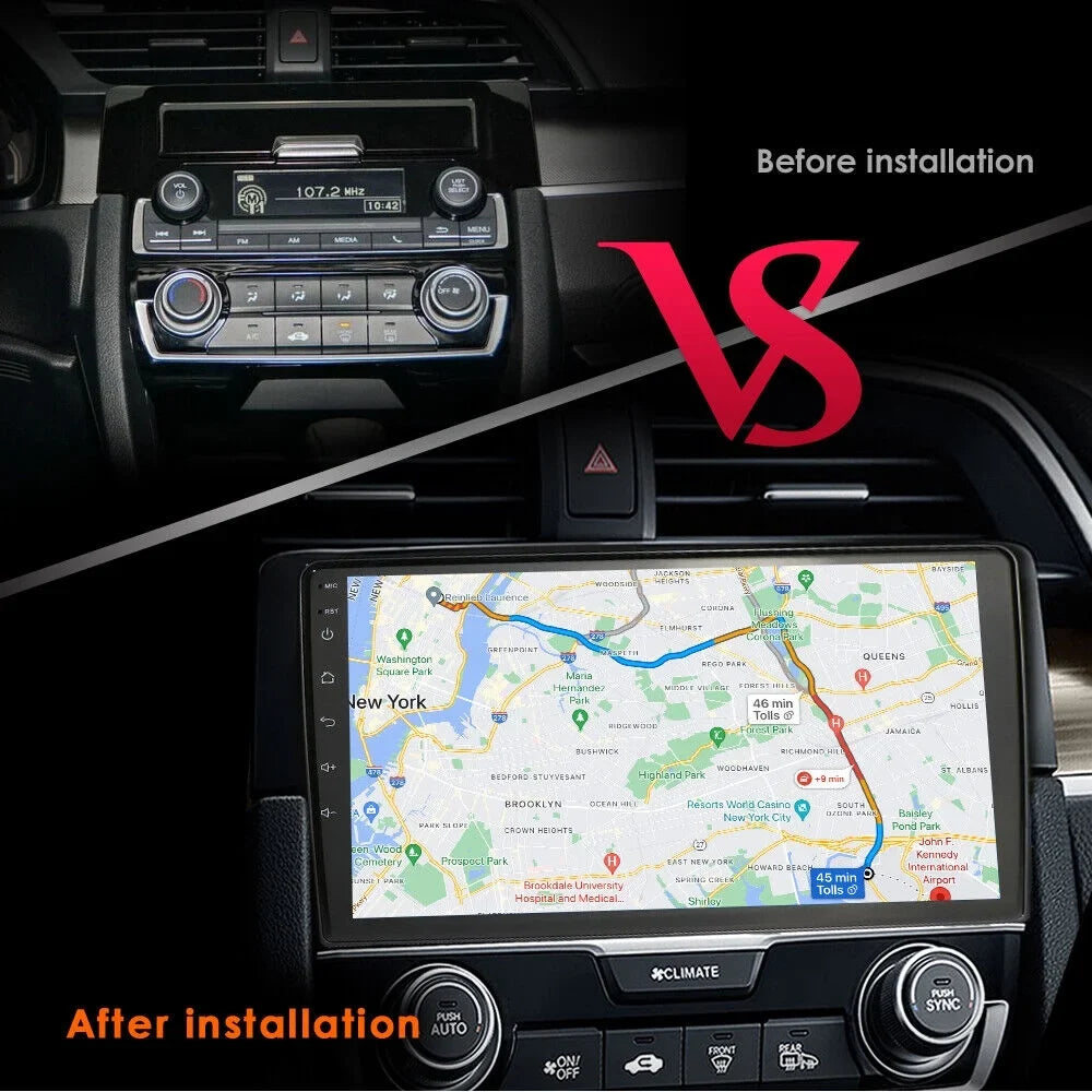 CAR GPS 4G STEREO CARPLAY 2016-2020 ANDROID RADIO 12 9" FOR CIVIC HONDA