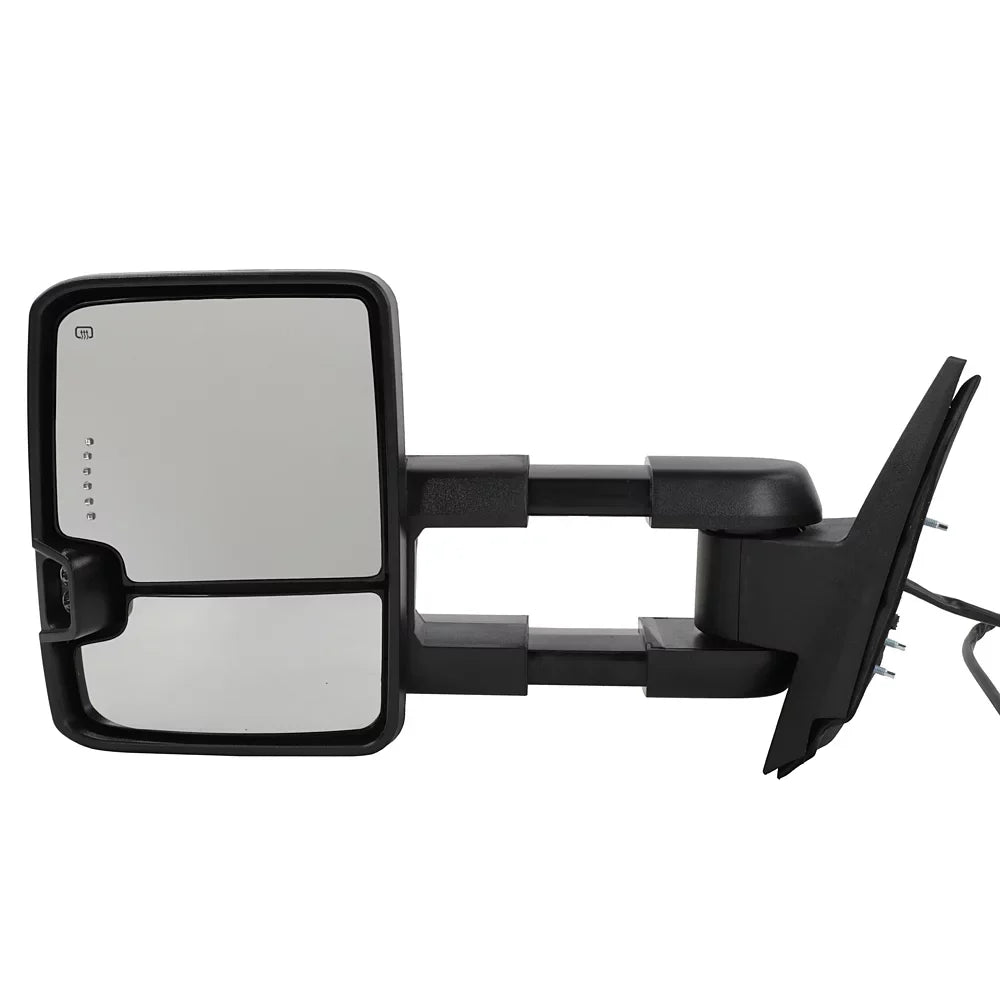 Chrome for BMTBUY Signal 07-13 & Tahoe Power Lamp Towing Backup Mirrors Heated LED Chevy